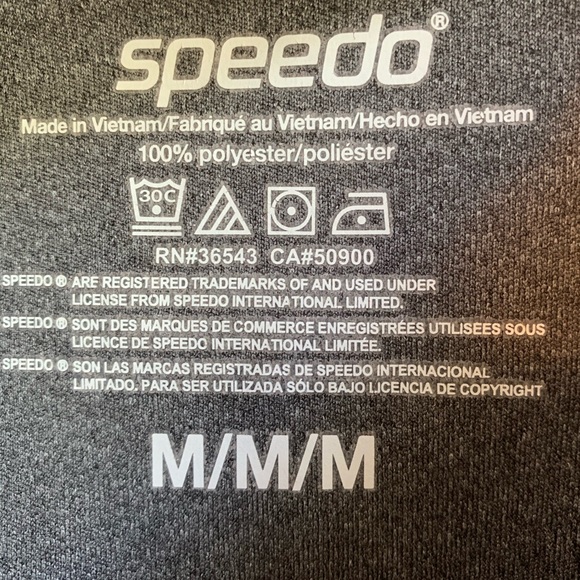 Speedo Block The Burn Gray Short Sleeve Shirt - Picture 4 of 8